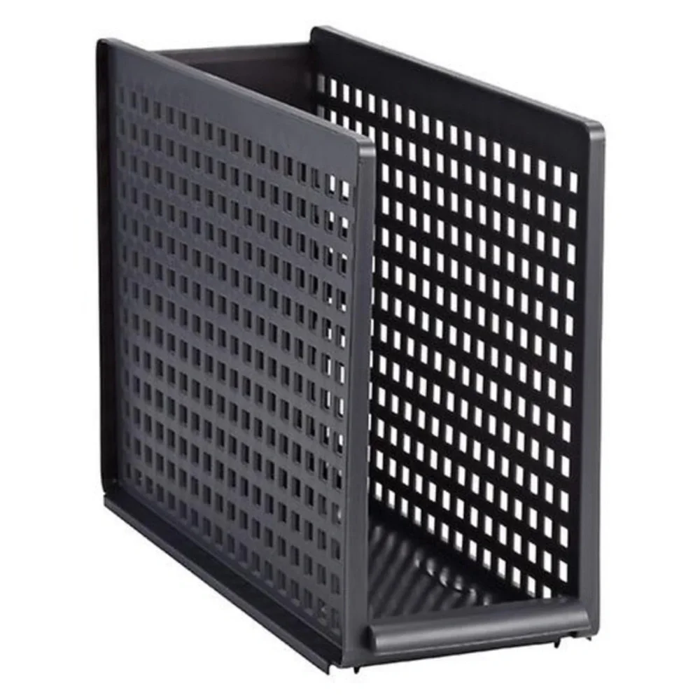 The Container Store Like-It Modular Tall Narrow Bin, Smoke Gray